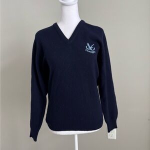 Lyle & Scott V-Neck 100% Wool Sweater from Gleneagles Golf Course in Scotland